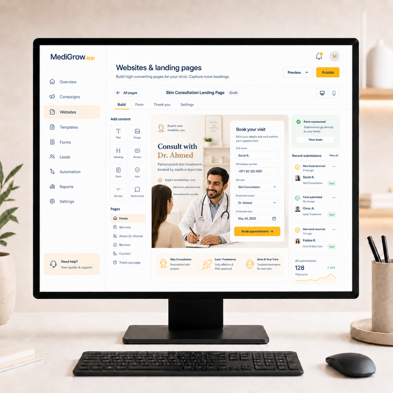 Websites & landing pages